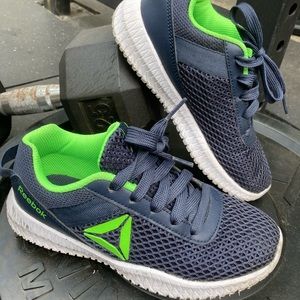 Little boys blue Reebok shoes size 2